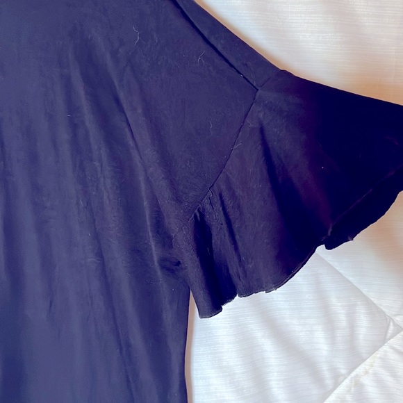 1.state Women Crew Neck off shoulderShort wing Sleeves  Solid - Picture 6 of 7